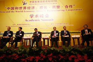 中国发展高层论坛2010年会学术峰会