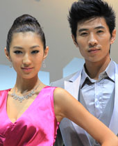 2010重庆车展美女模特