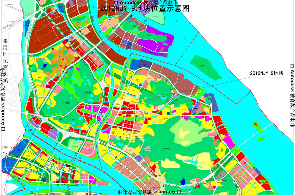 南沙区2012njy-9地块位置示意图(点击查看大图)