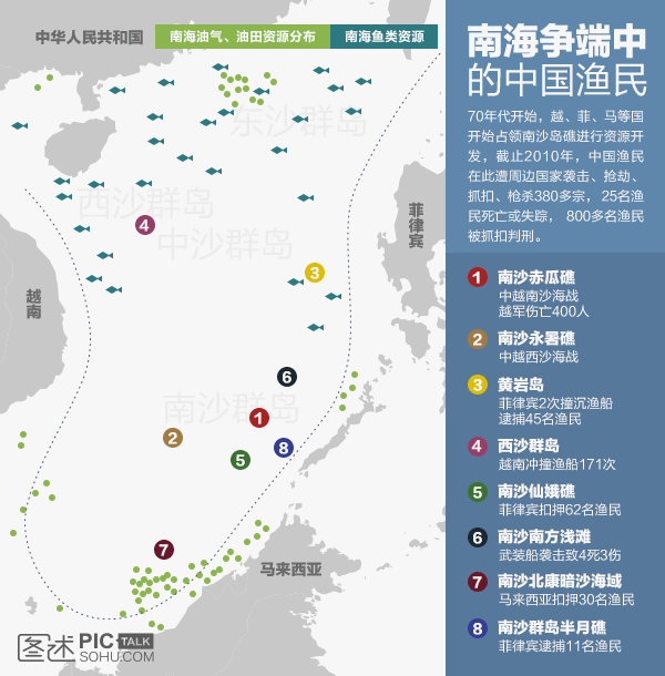 独家图解:南海争端中的中国渔民